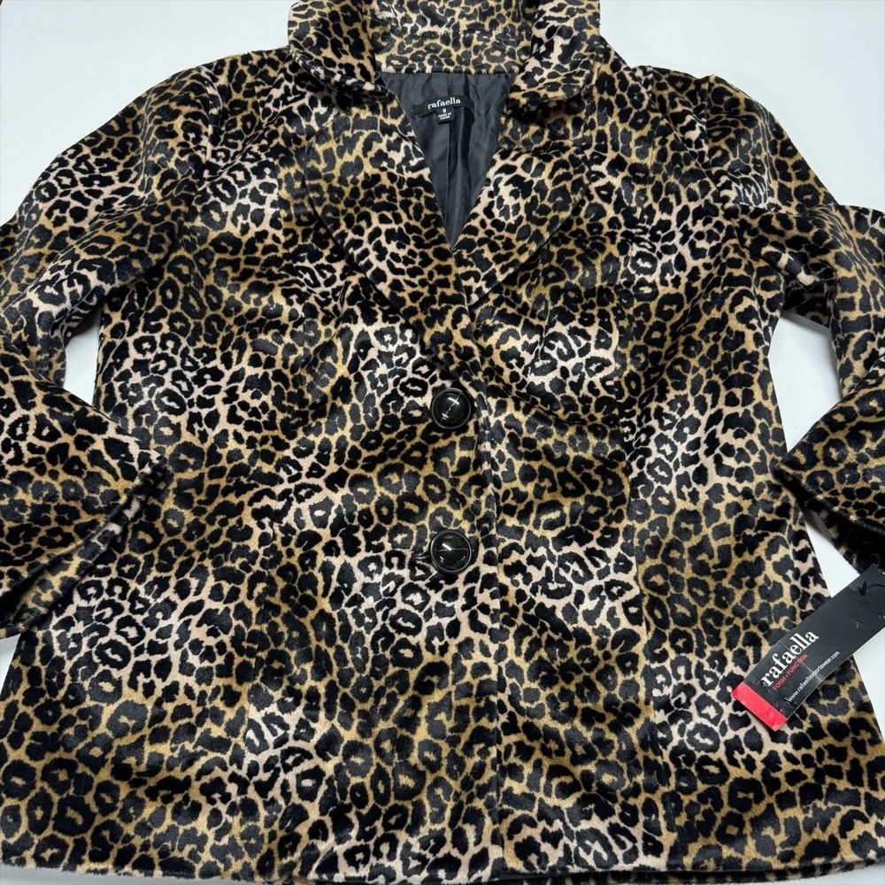 Rafaella | Faux Fur Animal Print Blazer NWT - Picture 15 of 15